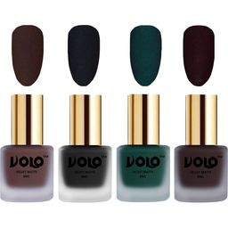 VOLO Set Of 4 Velvet Matte Nail Polish- 8 ml Each- 2- 5- 12- 45-image-90
