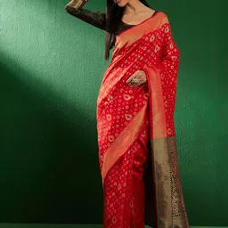 Maroosh Floral Zari Banarasi Saree-image-80