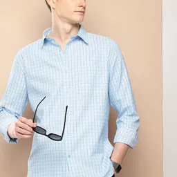 encore by INVICTUS Self Checked Casual Shirt-image-33