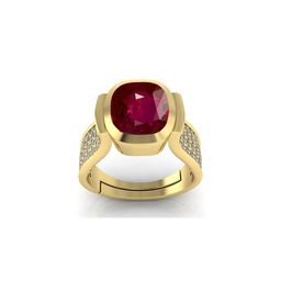 Todani Jems 13.25 Ratti Ruby Manikya GemStone Adjustable Ring image 1
