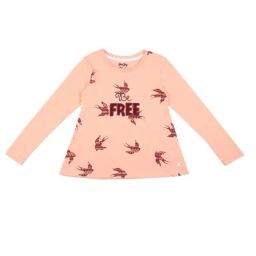 Gini & Jony Kids Peach Printed Top-image-19