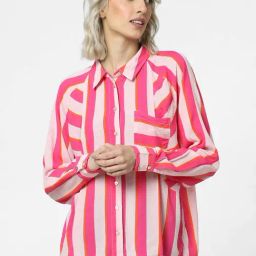 Only Pink Striped Shirt-image-81
