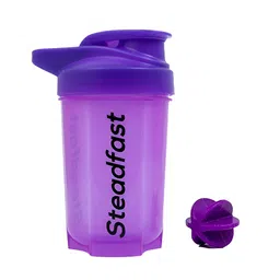 Steadfast Nutrition Purple & Black Single Plastic Printed Water Bottle-36