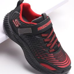 Skechers Optico Casual Shoes With Velcro Closure - Red Black-image-51