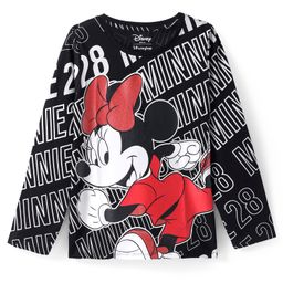HoneyHap Disney Single Jersey Knit Full Sleeves T-Shirt with Minnie Mouse Print - Black-image-93