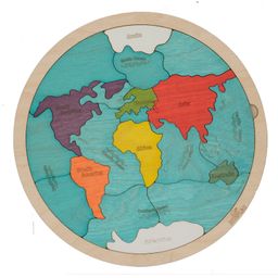 Ekoplay 7 Continents & 5 Oceans of The Earth Wooden Jigsaw Puzzle for Kids | 21 Puzzle Pieces | Learning & Educational Toy Gift for Boys & Girls Ages 3 Years and Above-9