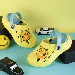 PASSION PETALS Baby Duck Applique Detailed Slingback Clogs - Yellow-image-49