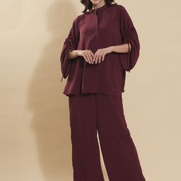 all about you Tie-Up Neck Shirt With Trouser-picture-16