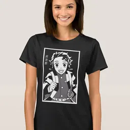Anikmart Unisex Printed Dri-FIT Raw Edge T-shirt-image-69