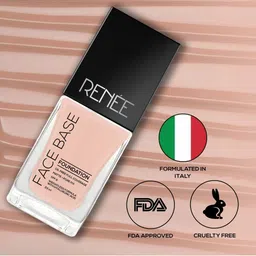 Renee Face Base SPF 8 Oil Free Full Coverage Liquid Foundation 23 ml - Frappe image 3