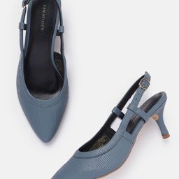 Van Heusen Textured Slim Heel Pumps-47