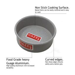 HAZEL Alfa Grey Aluminium Cake Mould (Set of 2)-36