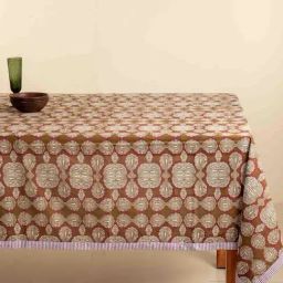 Freedom Tree Dve Cotton Tobacco Table Cover-25