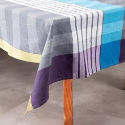 Vengala Grey Woven Cotton Grey Solid & Textured Table Covers-image-3