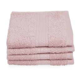 Spaces Colorfas Peach Cotton 450 GSM Face Towels - Set of 4 image 3