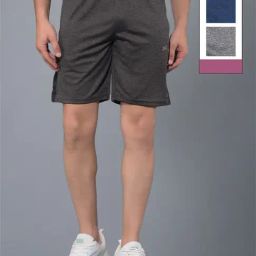 Force NXT Multicolored Regular Fit Sports Shorts- Pack Of 3-image-27