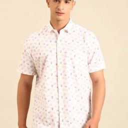 Cavallo by Linen Club White Linen Slim Fit Casual Shirt-picture-29