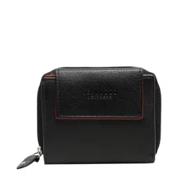 Teakwood Leathers Black Solid Bi-Fold Wallet for Women-36