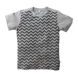 Nino Bambino Kids Grey Striped T-Shirt-image-20