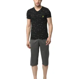 Vimal Jonney Navy & Grey Printed T-Shirt & Capris-image-83