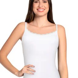 Amante White Cotton Camisole-image-69