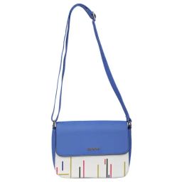 Sugarush Spinol Blue & White Printed Medium Sling Handbag-image-66