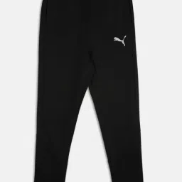 Puma Kids Evostripe Black Logo Print Cotton Trackpants-image-99