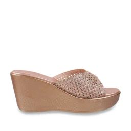 Metro Women's Rose Gold Casual Wedges-image-69