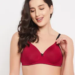 Clovia Maroon Padded Bra-image-51