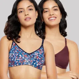 Clovia Multicolor Printed Bra (Pack of 2)-image-93