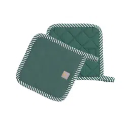 Maspar Green 100% Cotton 225 GSM Pot Holder - Set of 2-15
