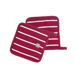 Maspar Red 100% Cotton 225 GSM Pot Holder - Set of 2-image-23
