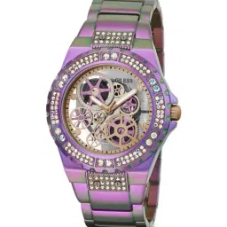 GUESS REVEAL Women Round Iridescent Dial Analog Watch - GW0302L3-50