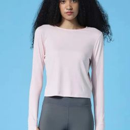 Only Pink Round Neck T-Shirt-image-48