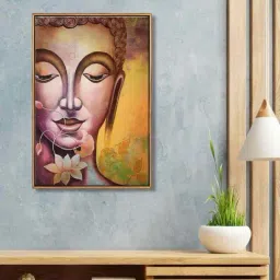 999Store Multicolor Canvas Wall Painting Panel With Fibre Frame-picture-12