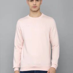 Louis Philippe Peach Cotton Regular Fit SweatShirt-picture-39