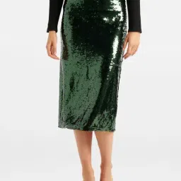 Forever New Tatjana Sequin Midi Skirt-image-83