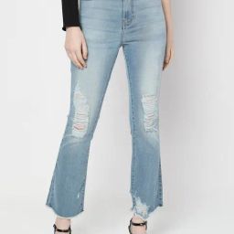 Vero Moda Light blue Cotton Distressed Jeans-image-63