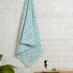 Spaces light blue 100% cotton welstyle bath towel-image-11