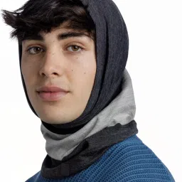 BUFF Black & Grey Color Block Bandana image 2