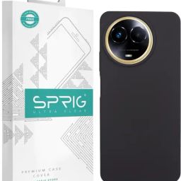 Sprig Liquid Silicone Back Cover for REALME 11 5G (Grey)-image-55