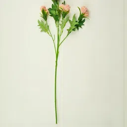 Interiors & More Peach Artificial Ball Flower Stick With Pot image 4