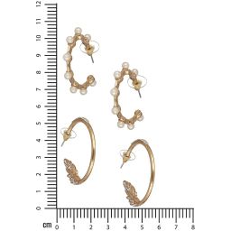 Aatmana Gold-Plated Half Hoop Earrings - Set of 2 image 4