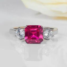 Ornate Jewels 925 Silver 1.5 Carat Red Ruby Meghan Markle Ring for Women & Girls-image-95
