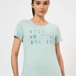Ajile By Pantaloons Green Cotton Regular Fit Tops And Tees-image-17