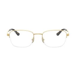 Ray-Ban Gold Rectangular Unisex Eye Frames image 2
