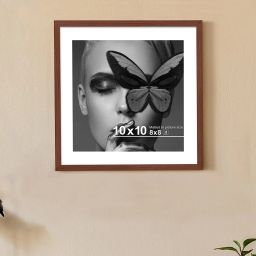 art street Synthetic Document Wall Photo Frame, Set of 6 Big Frames For Wall Artwork, Certificates, Home Decor image 2