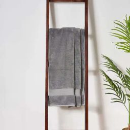 Living Scapes by Pantaloons Dark Grey Cotton 550 GSM Bath Towel-image-84