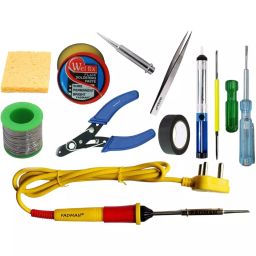 Fadman 11 In 1 Soldering Iron Kit Copper, Iron & Nickle Corded 25 W with Solder Wire, Cutter-32