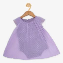 Creative Kid's Girls Purple Printed Dress-image-60